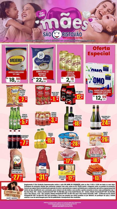 OFERTAS DESTE FIM DE SEMANA DO SÃO CRISTÓVÃO SUPERMERCADOS - 12/05 a 15/05