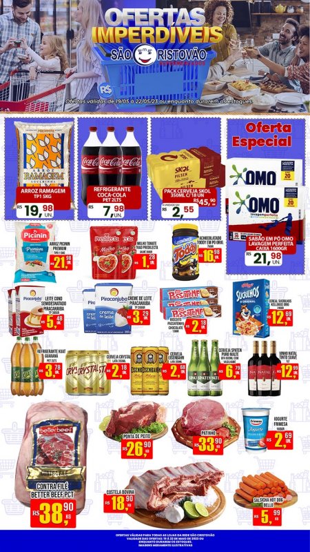 OFERTAS DESTE FIM DE SEMANA DO SÃO CRISTÓVÃO SUPERMERCADOS - 19/05 a 22/05