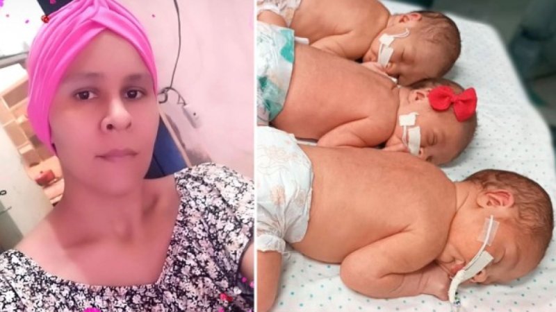 Vaquinha quer arrecadar R$ 100 mil para comprar casa para mãe de trigêmeos