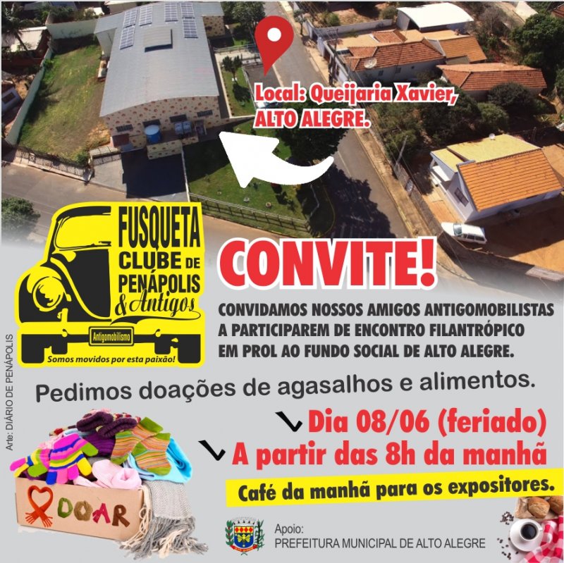 Alto Alegre recebe encontro de veículos antigos neste feriado