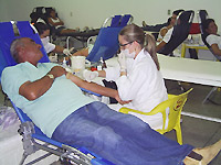 Alunos da FASSP doam sangue em trote solidário