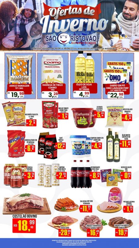 OFERTAS DESTE FIM DE SEMANA DO SÃO CRISTÓVÃO SUPERMERCADOS - 16/06 a 18/06