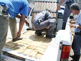 Rodoviários apreendem 101 quilos de maconha