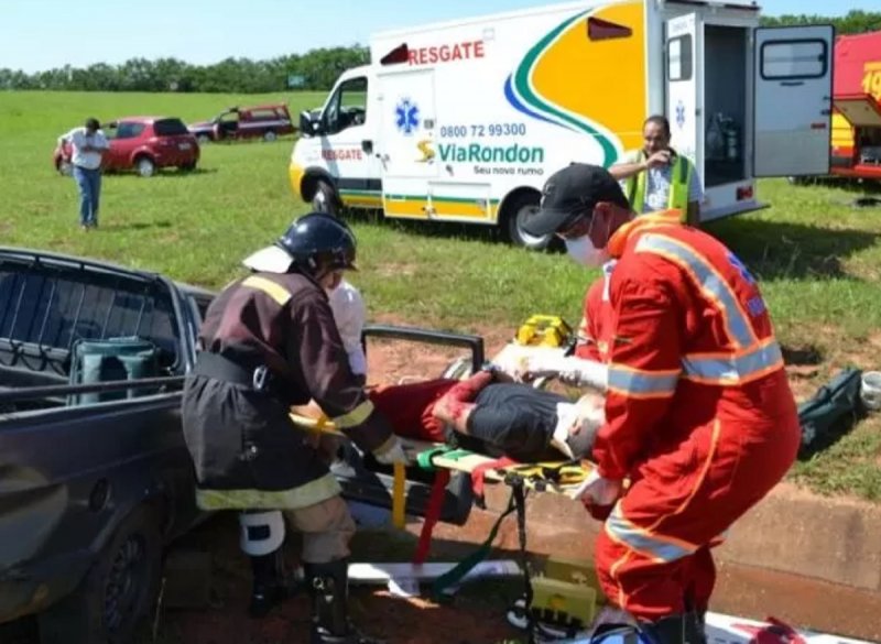 Simulação de acidente acontece nesta terça na Marechal Rondon
