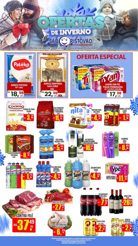 OFERTAS DESTE FIM DE SEMANA DO SÃO CRISTÓVÃO SUPERMERCADOS - 30/06 a 02/07
