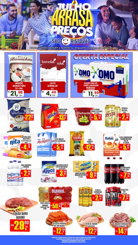 OFERTAS DESTE FIM DE SEMANA DO SÃO CRISTÓVÃO SUPERMERCADOS - 14/07 a 16/07