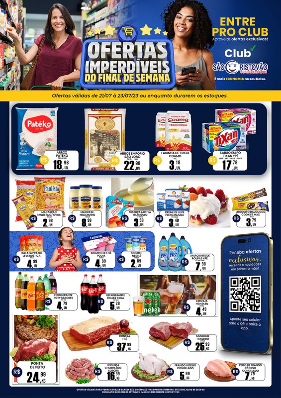 OFERTAS DESTE FIM DE SEMANA DO SÃO CRISTÓVÃO SUPERMERCADOS - 21/07 a 23/07