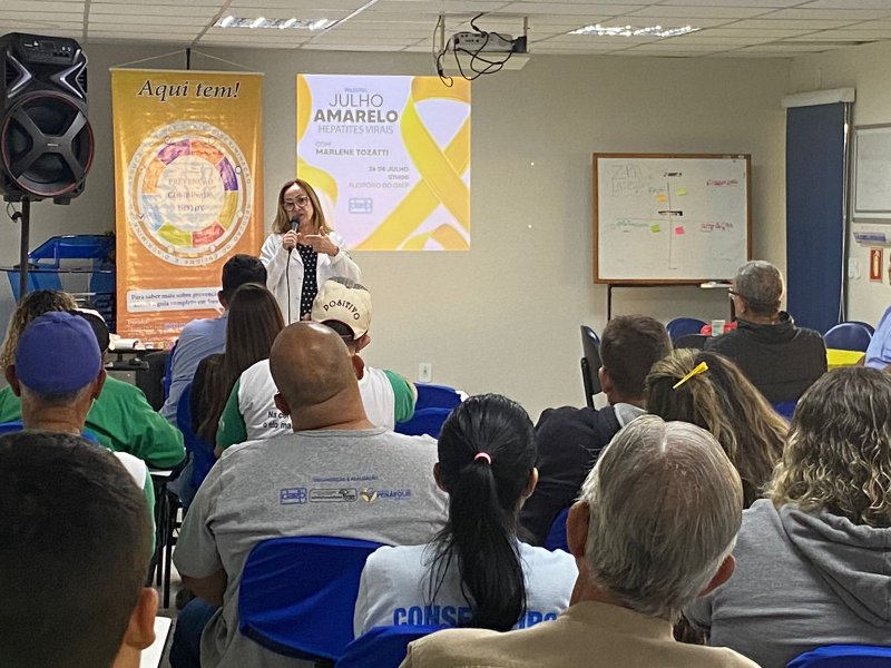 Julho Amarelo: palestra no Daep conscientiza servidores