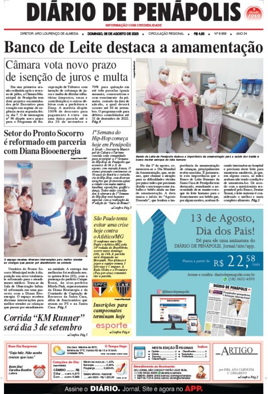 Confira as principais notícias do DIÁRIO deste domingo (06)