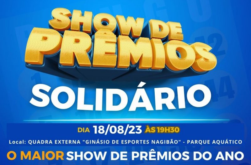 Show de Prêmios do Fundo Social e Santa Casa terá premiação de R$ 10 mil