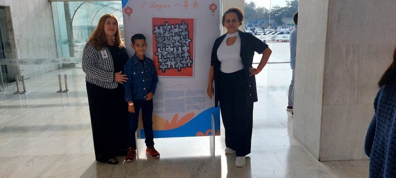 Aluno da E.E Luis Chrisóstomo é vencedor de concurso de desenho sobre a integração entre Brasil e China