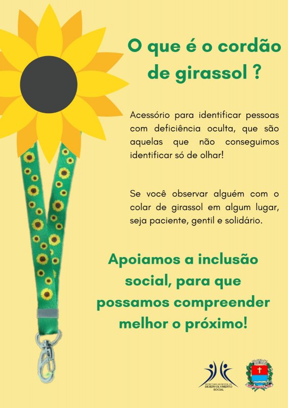 Colar de Girassol: interessados podem retirar a partir desta segunda-feira