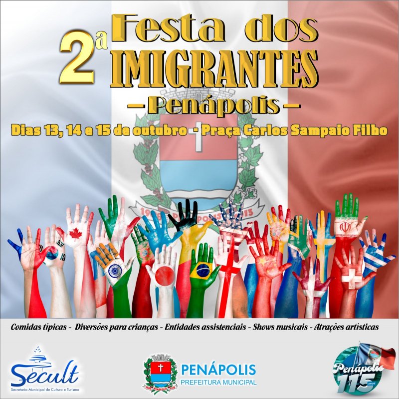 Festa dos Imigrantes acontece de 13 a 15 de outubro