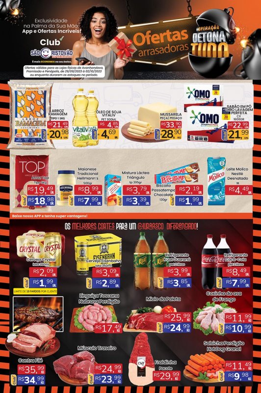 OFERTAS DESTE FIM DE SEMANA DO SÃO CRISTÓVÃO SUPERMERCADOS - 25/09 a 02/10