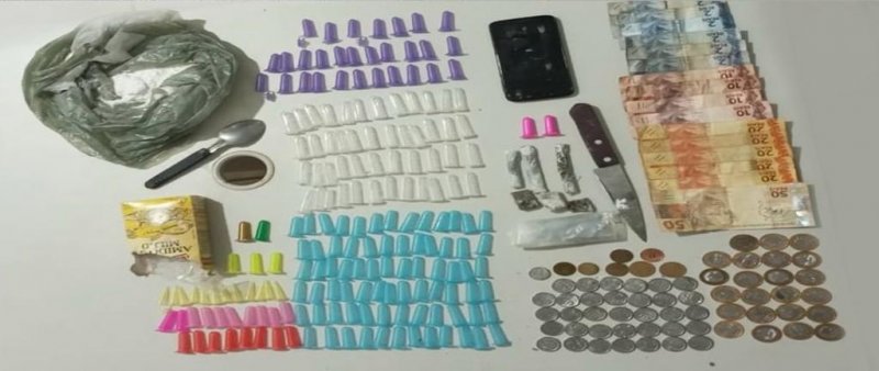 Casal de comerciante e vizinho são presos por tráfico