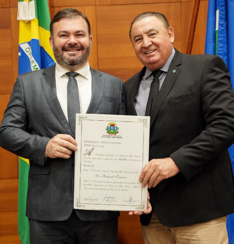 Penapolense Richard Torsiano é homenageado com o Título de Cidadão Mato-grossense