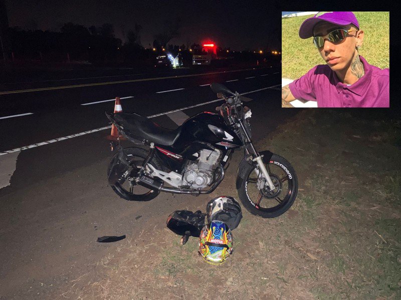 Jovem morre em acidente com moto em rodovia