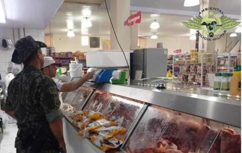 Supermercado é autuado em fiscalização da PM Ambiental