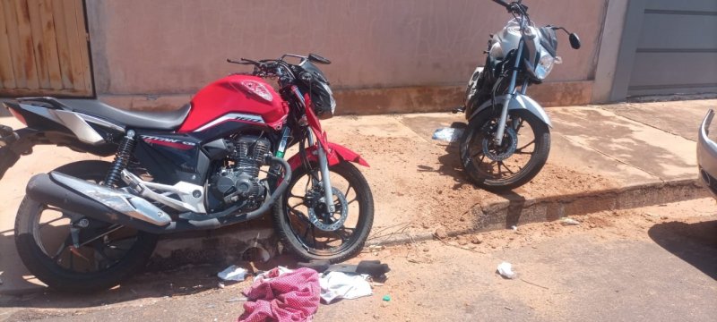 Pessoas ficam feridas em acidente com motos no Jardim do Lago 5