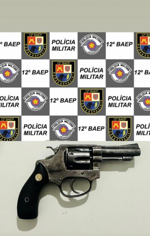Primos são presos em posse de revólver