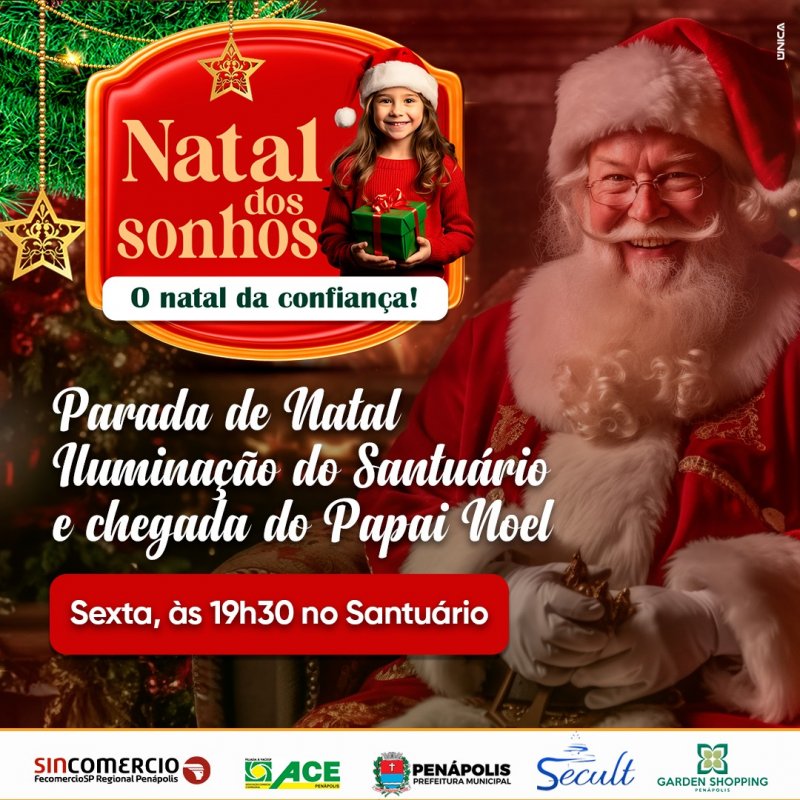 Prefeitura lança decoração natalina da Praça Carlos Sampaio nesta quinta-feira