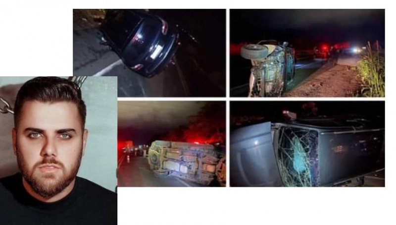 Região: cantor Zé Neto​ sofre grave acidente na BR-153
