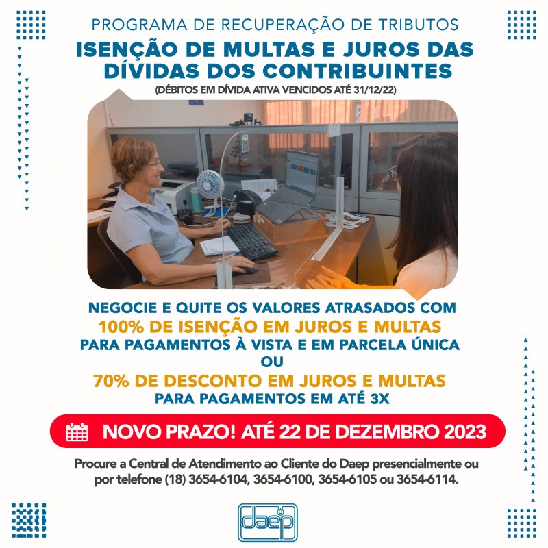 Aberto novo prazo para quitar dívidas com isenção de multas e juros