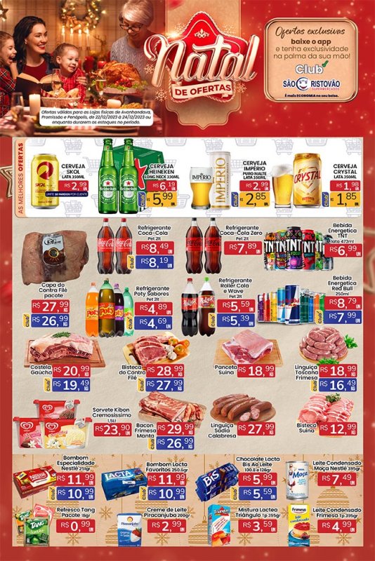 OFERTAS DESTE FIM DE SEMANA DO SÃO CRISTÓVÃO SUPERMERCADOS - 22/12 a 24/12