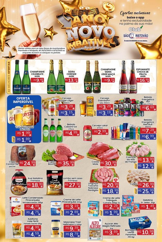 OFERTAS DESTE FIM DE SEMANA DO SÃO CRISTÓVÃO SUPERMERCADOS - 29/12 a 31/12