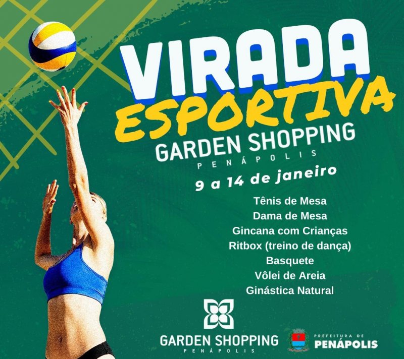 Virada Esportiva acontece de 9 a 14 de janeiro no Shopping