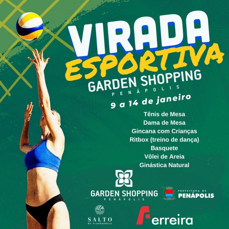 Virada Esportiva começa nesta terça-feira no Garden Shopping
