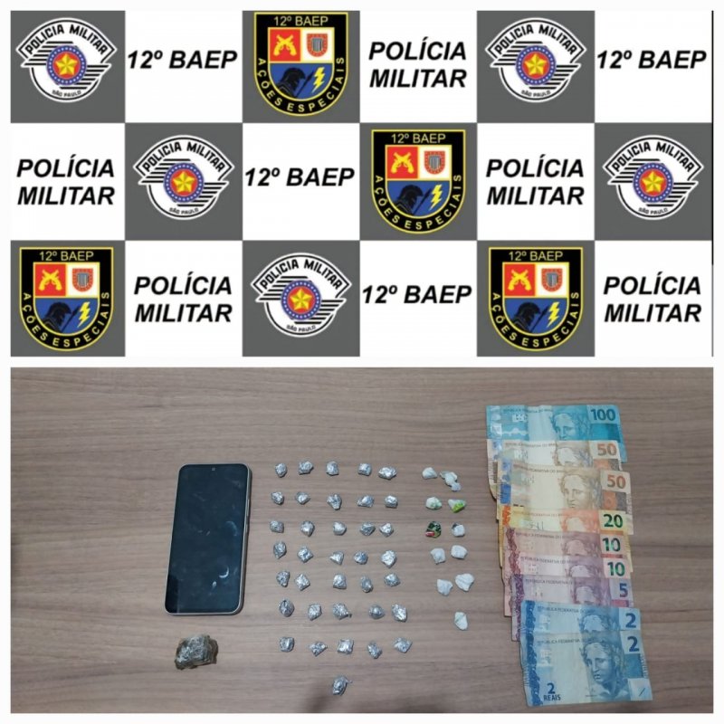 Mulher é presa pelo Baep por tráfico de drogas