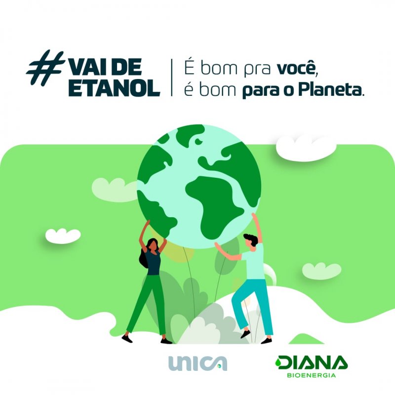 Diana apoia campanha da UNICA pelo uso do etanol