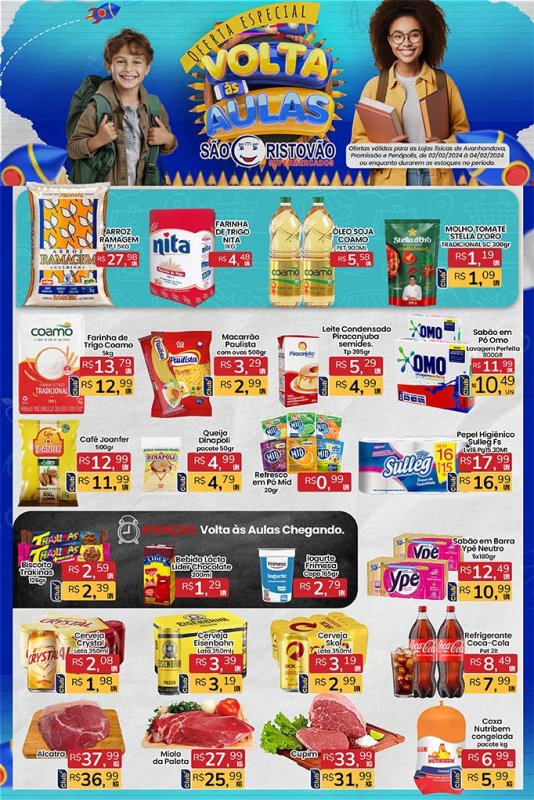 OFERTAS DESTE FIM DE SEMANA DO SÃO CRISTÓVÃO SUPERMERCADOS - 02/02 a 04/02