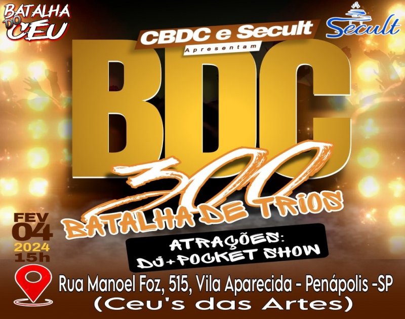 Ceu das Artes recebe hoje o evento 