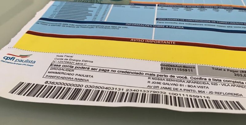 CPFL alerta para golpe no pagamento de conta de luz