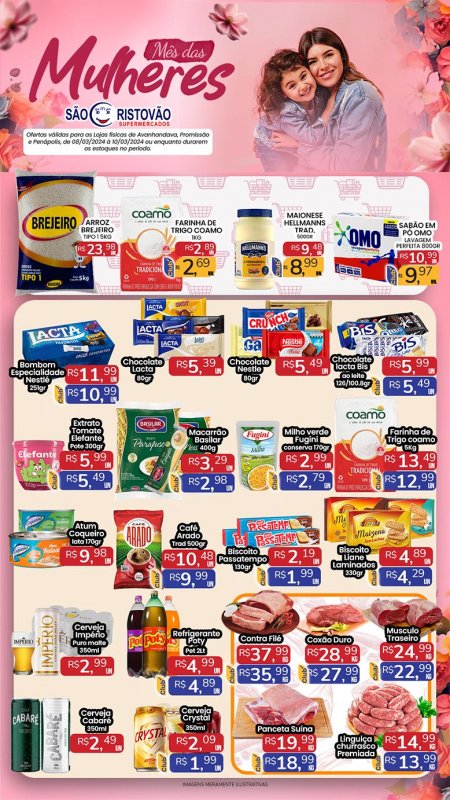 OFERTAS DESTE FIM DE SEMANA DO SÃO CRISTÓVÃO SUPERMERCADOS - 08/03 a 10/03
