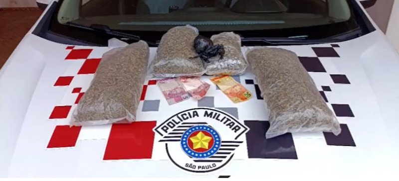Casal é preso com maconha em estrada vicinal de Avanhandava