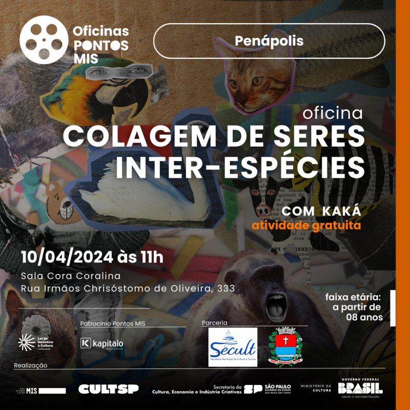 Ponto MIS realiza oficina gratuita de colagem em Penápolis