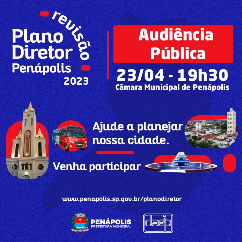 Prefeitura de Penápolis e Daep realizam audiência pública do Plano Diretor