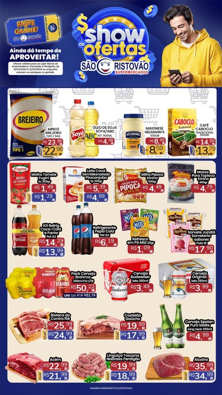OFERTAS DESTE FIM DE SEMANA DO SÃO CRISTÓVÃO SUPERMERCADOS - 19/04 a 21/04