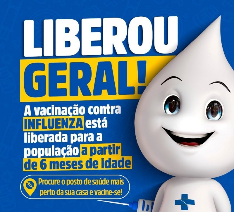 Gripe: Penápolis amplia vacinação a partir de 6 meses de idade 