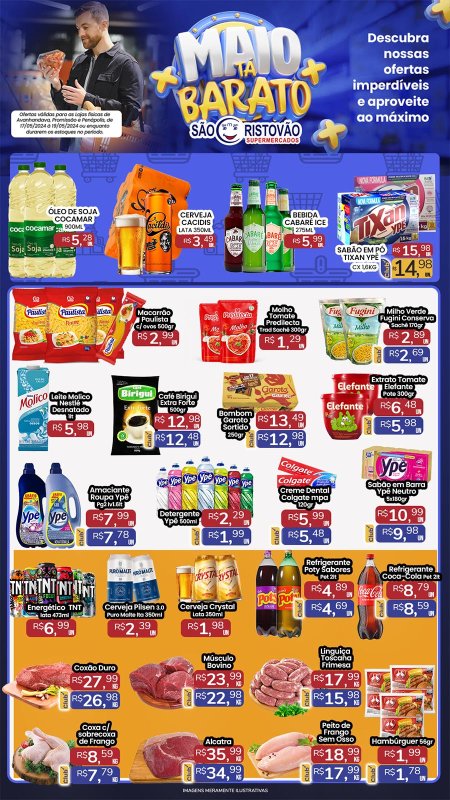 OFERTAS DESTE FIM DE SEMANA DO SÃO CRISTÓVÃO SUPERMERCADOS - 17/05 a 19/05