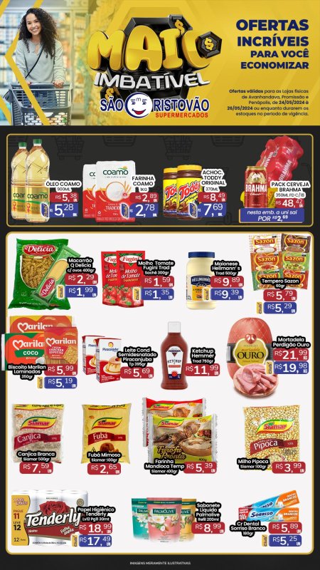 OFERTAS DESTE FIM DE SEMANA DO SÃO CRISTÓVÃO SUPERMERCADOS - 24/05 a 26/05