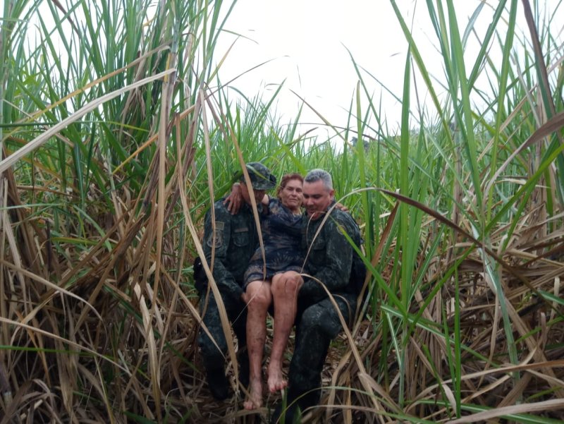 Idosa desaparecida é encontrada em canavial de Glicério