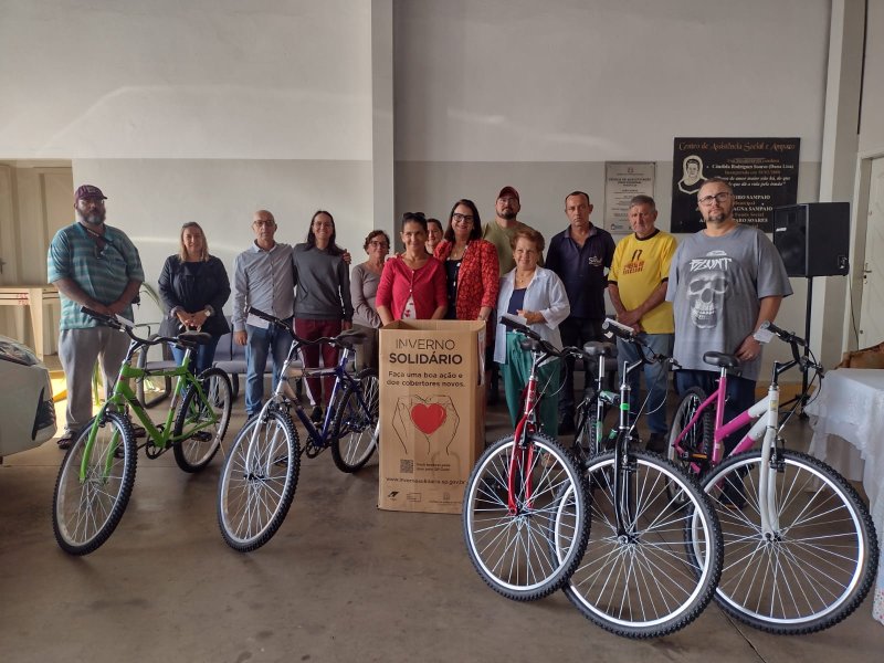 Fundo Social sorteia ganhadores de bicicletas da Campanha do Agasalho