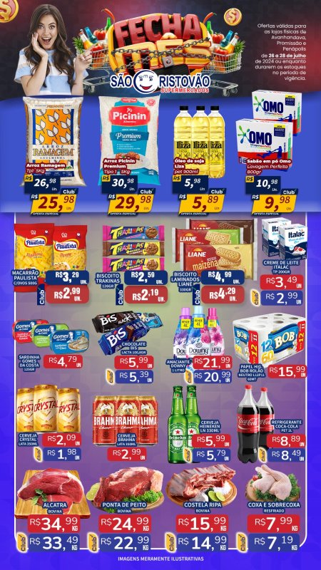 OFERTAS DESTE FIM DE SEMANA DO SÃO CRISTÓVÃO SUPERMERCADOS - 26/07 a 28/07