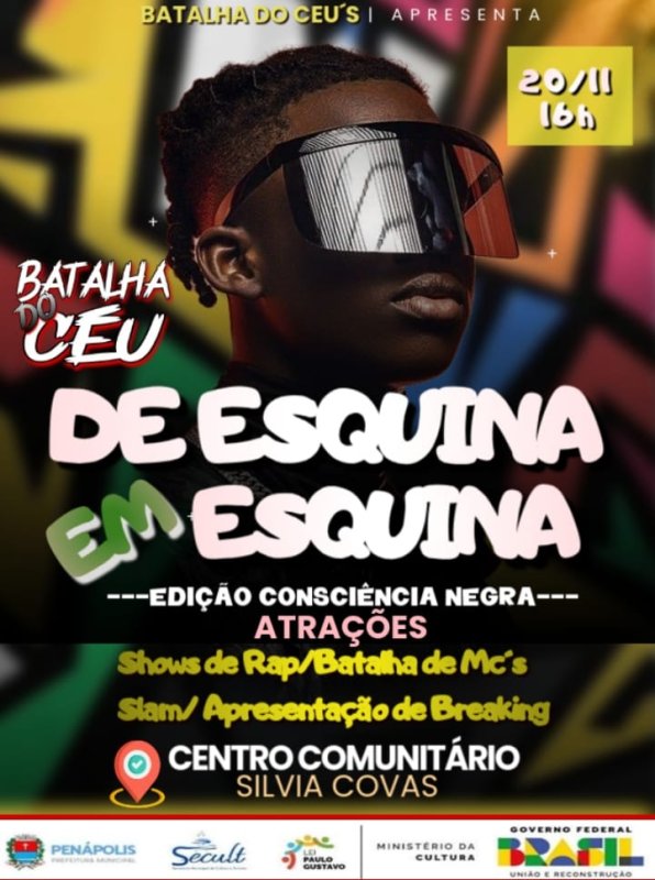 Hoje tem evento de Hip-Hop 