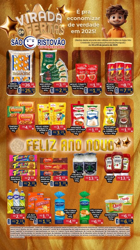 OFERTAS DESTE FIM DE SEMANA DO SÃO CRISTÓVÃO SUPERMERCADOS - 03/05 a 05/01