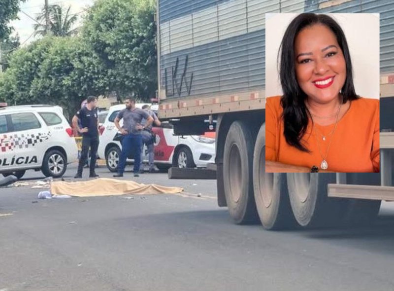 Mulher morre ao ser atingida por caminhão em Glicério